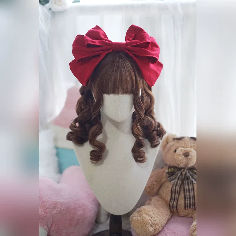 Doll-like Elegant Lolita Bangs Wig, Roman Curl - Image 2