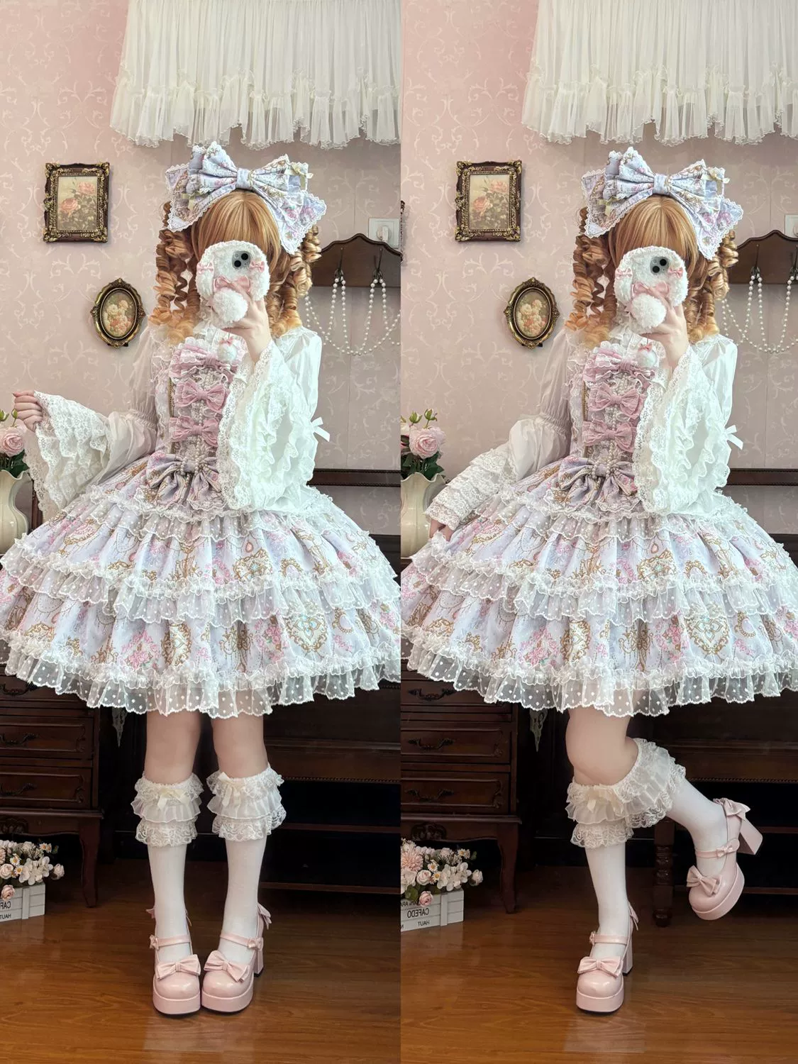 Hanguliang - Candelabra Ode - Doll-like Sweet Lolita JSK Dress, Side Zipper - Image 18