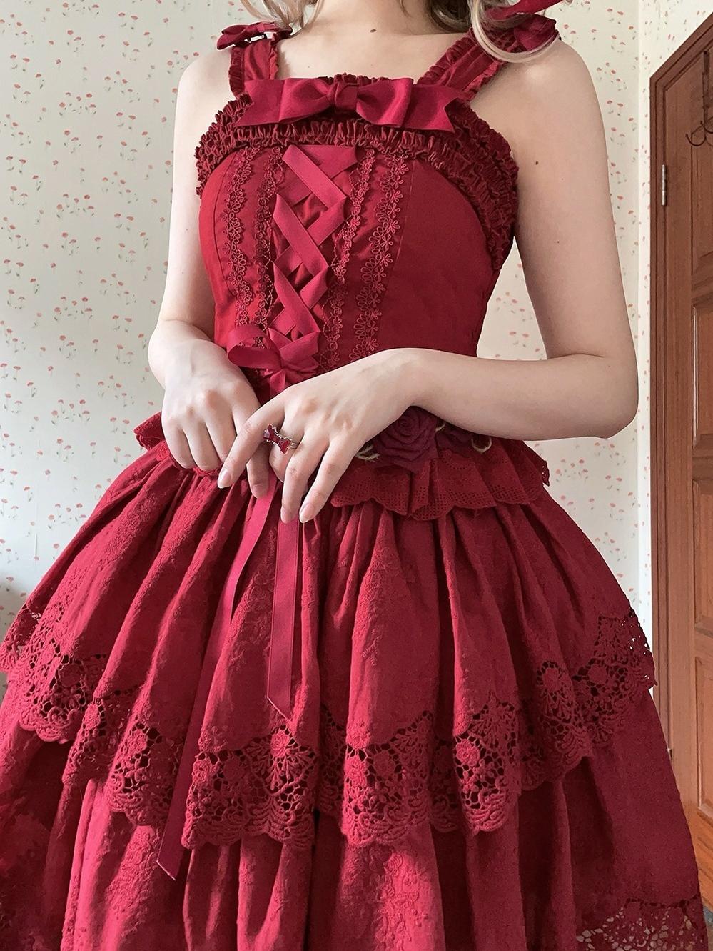 Forest Waltz - Cotton Lolita Camisole Embroidered Cami Top - Image 31