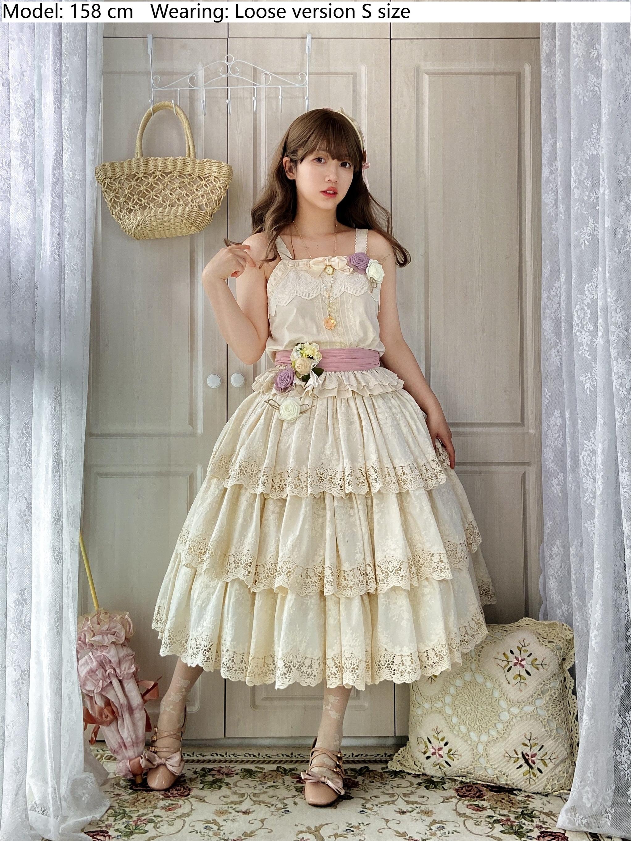 Forest Waltz - Cotton Lolita Camisole Embroidered Cami Top - Image 8