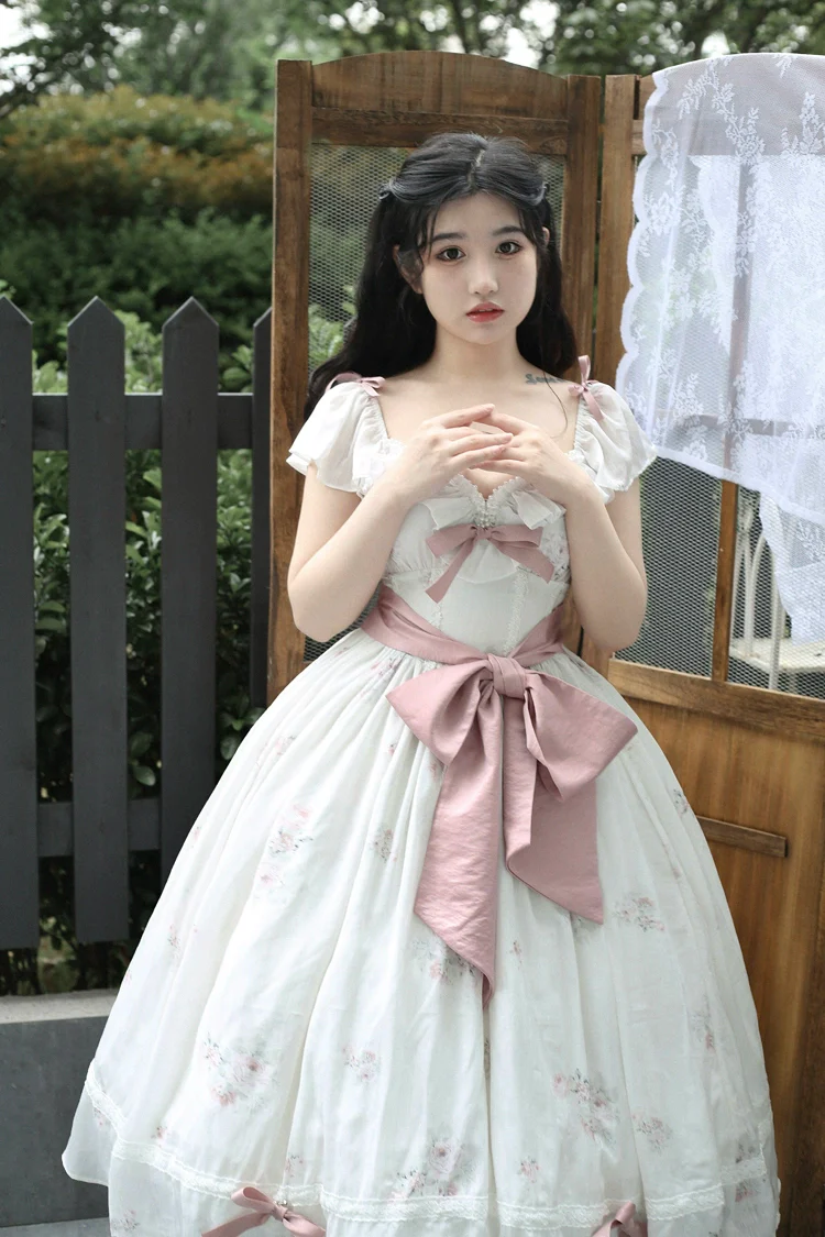 Elegant Floral Sweet Lolita OP Corset Accessory - Image 25