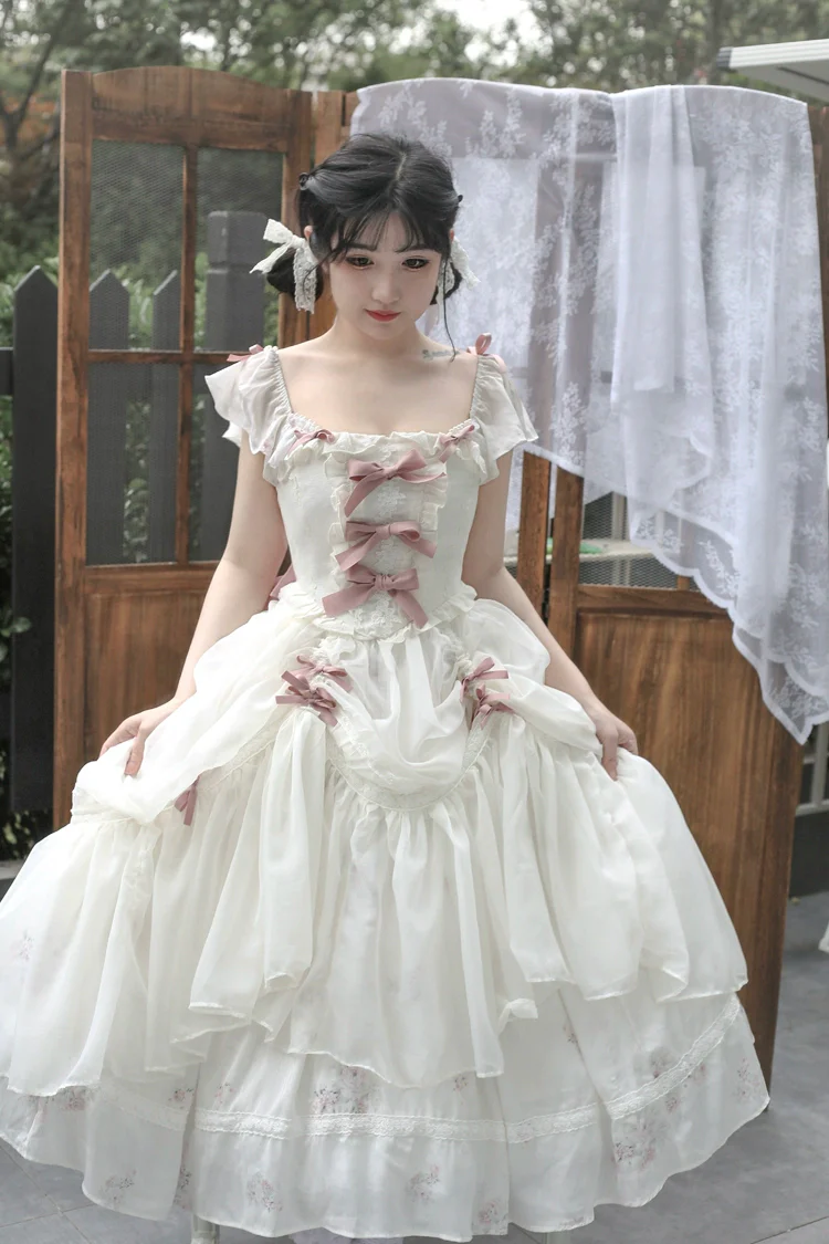 Elegant Floral Sweet Lolita OP Corset Accessory - Image 26