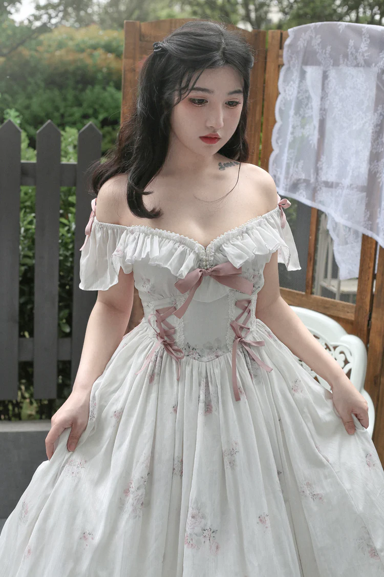 Elegant Floral Sweet Lolita OP Corset Accessory - Image 3