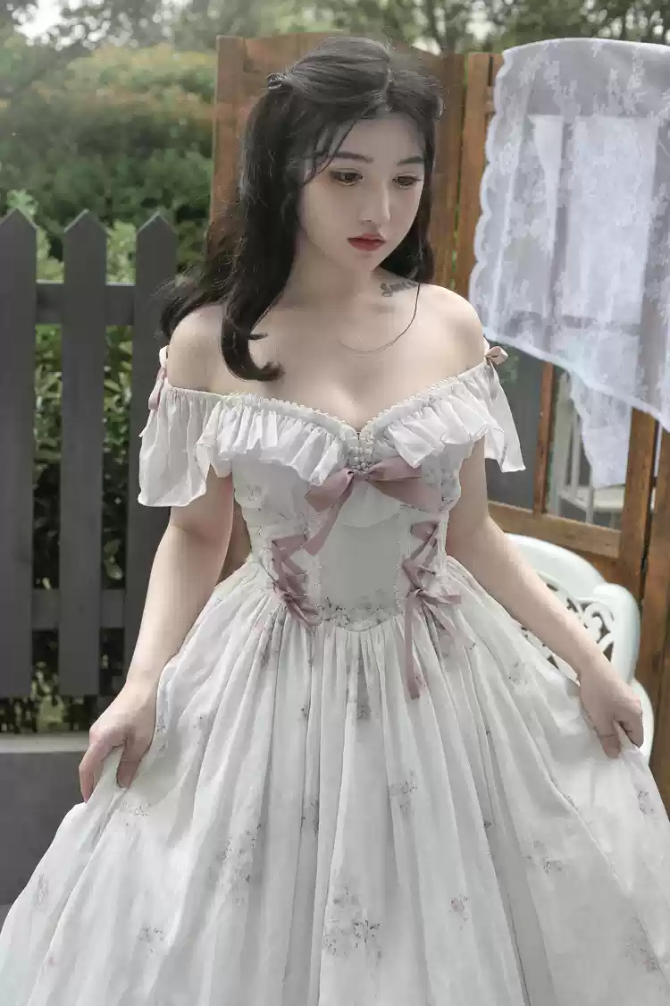 Elegant Floral Sweet Lolita OP Corset Accessory - Image 33