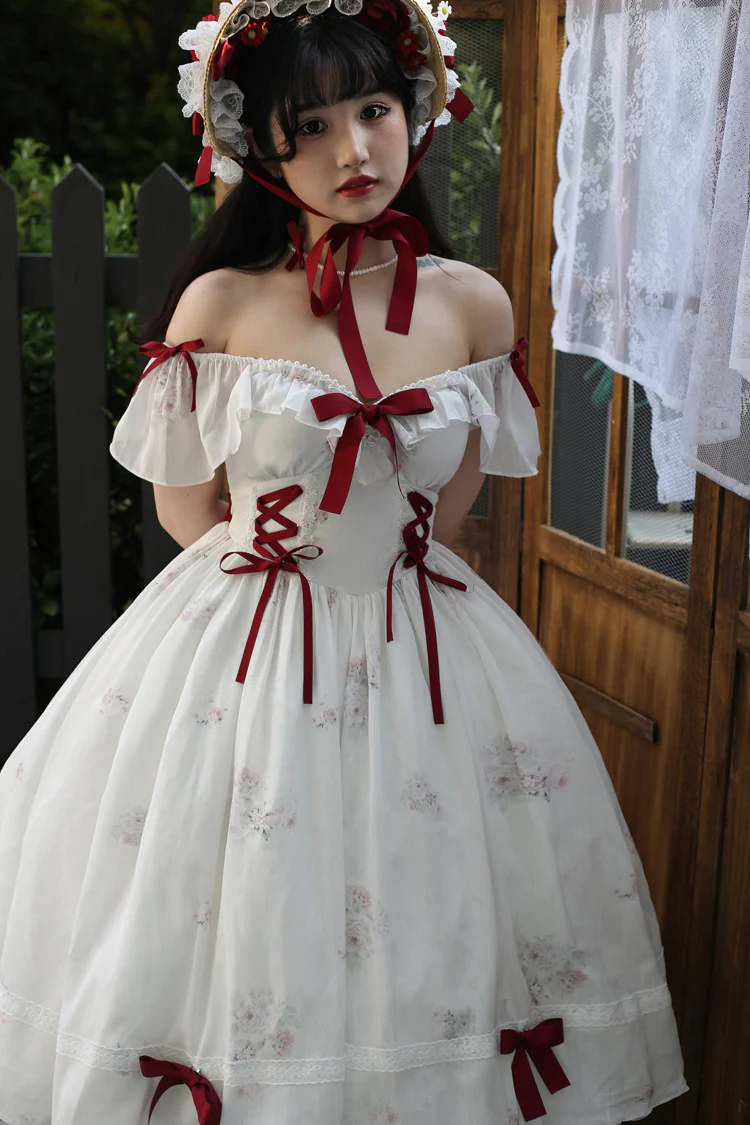 Elegant Floral Sweet Lolita OP Corset Accessory - Image 5