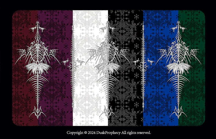 DuskProphecy - Coccyx - Elegant Lolita Dress High Waist Fishbone Print JSK Set - Image 232