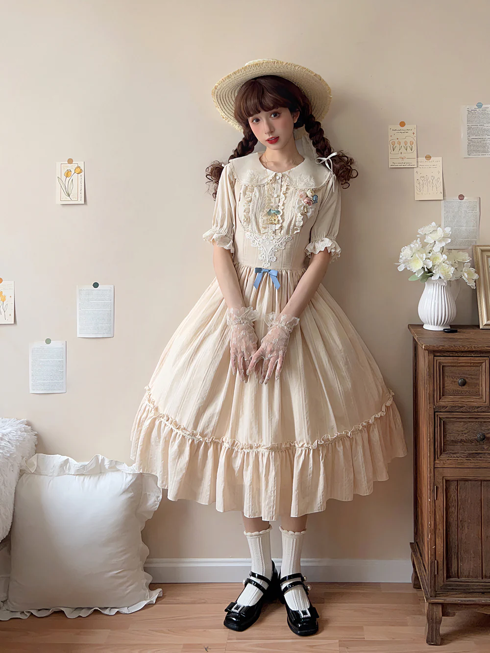 Happy Summer - Elegant Lolita Floral JSK Dress - Image 20