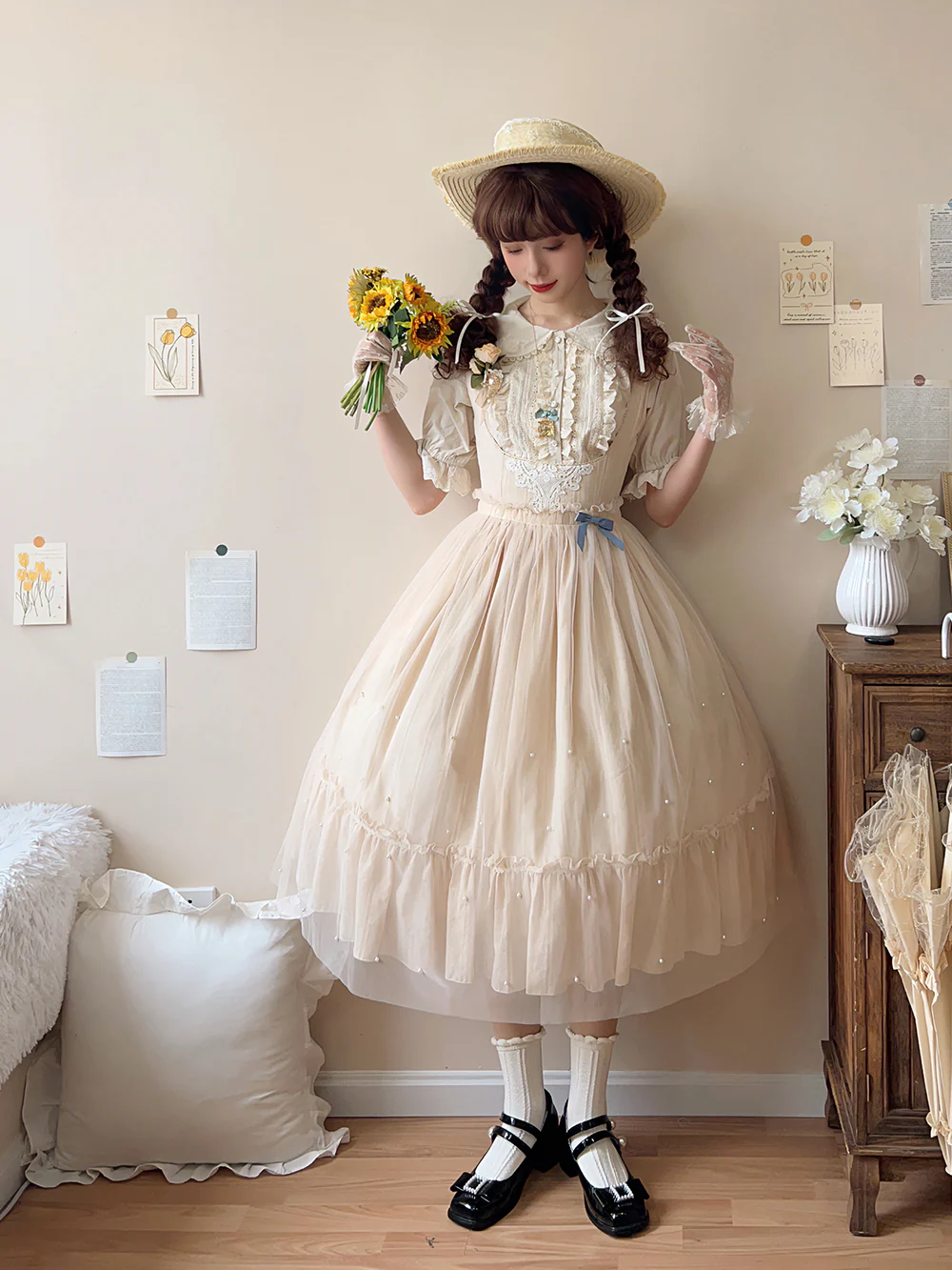 Happy Summer - Elegant Lolita Floral JSK Dress - Image 23