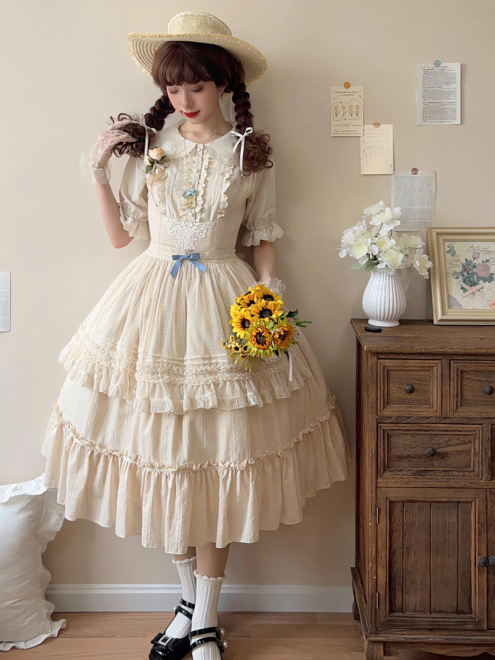 Happy Summer - Elegant Lolita Floral JSK Dress - Image 24