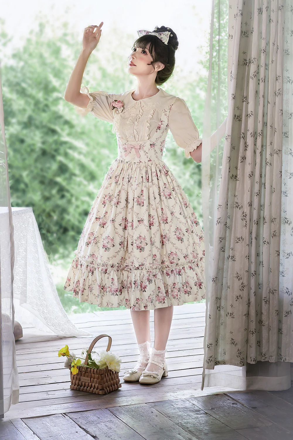 Happy Summer - Elegant Lolita Floral JSK Dress - Image 34