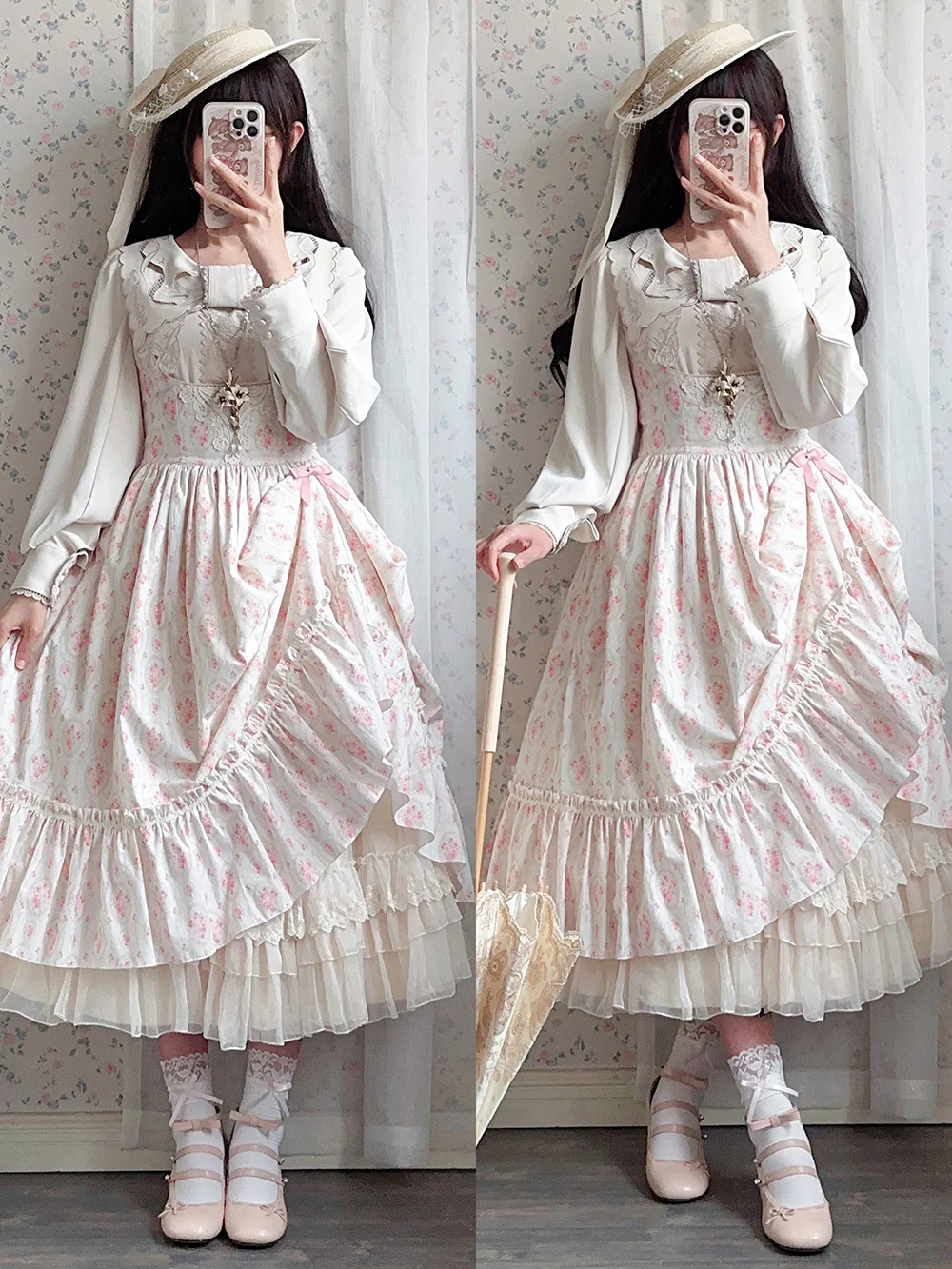 Happy Summer - Elegant Lolita Floral JSK Dress - Image 40