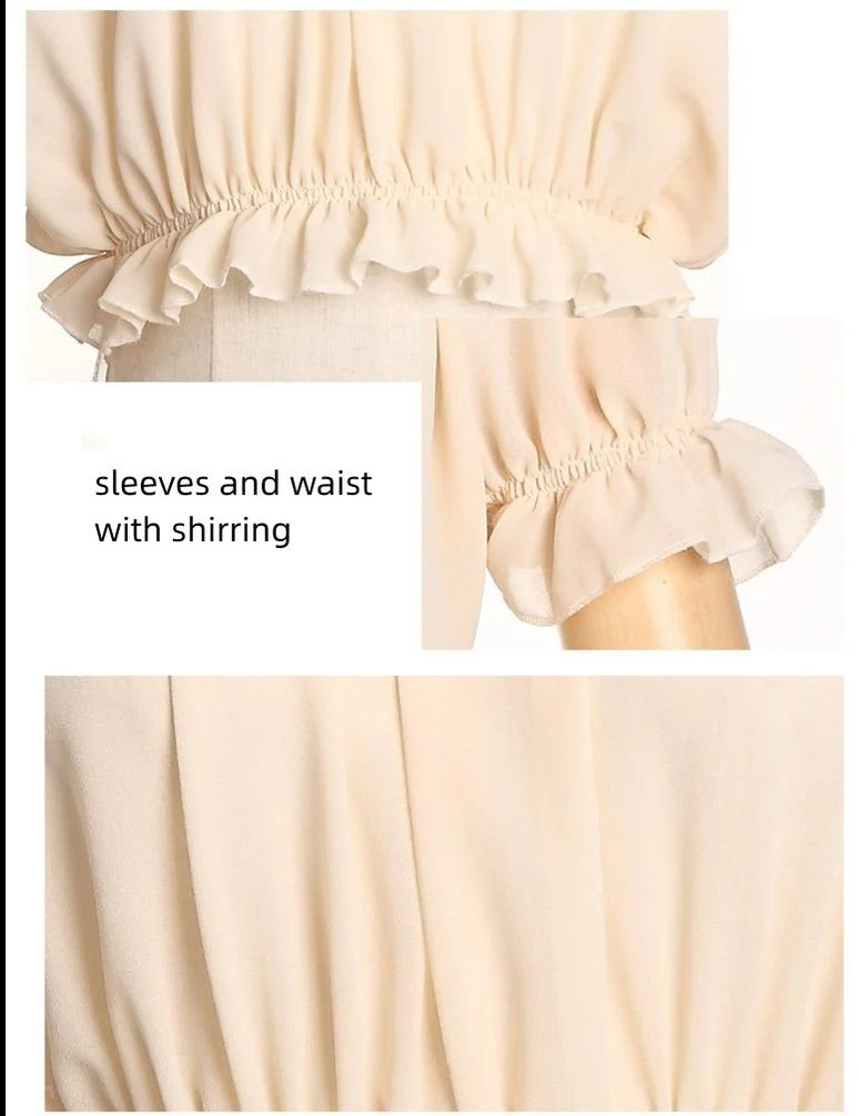 Elegant Lolita Shirt Open Shoulder Blouse - Image 14