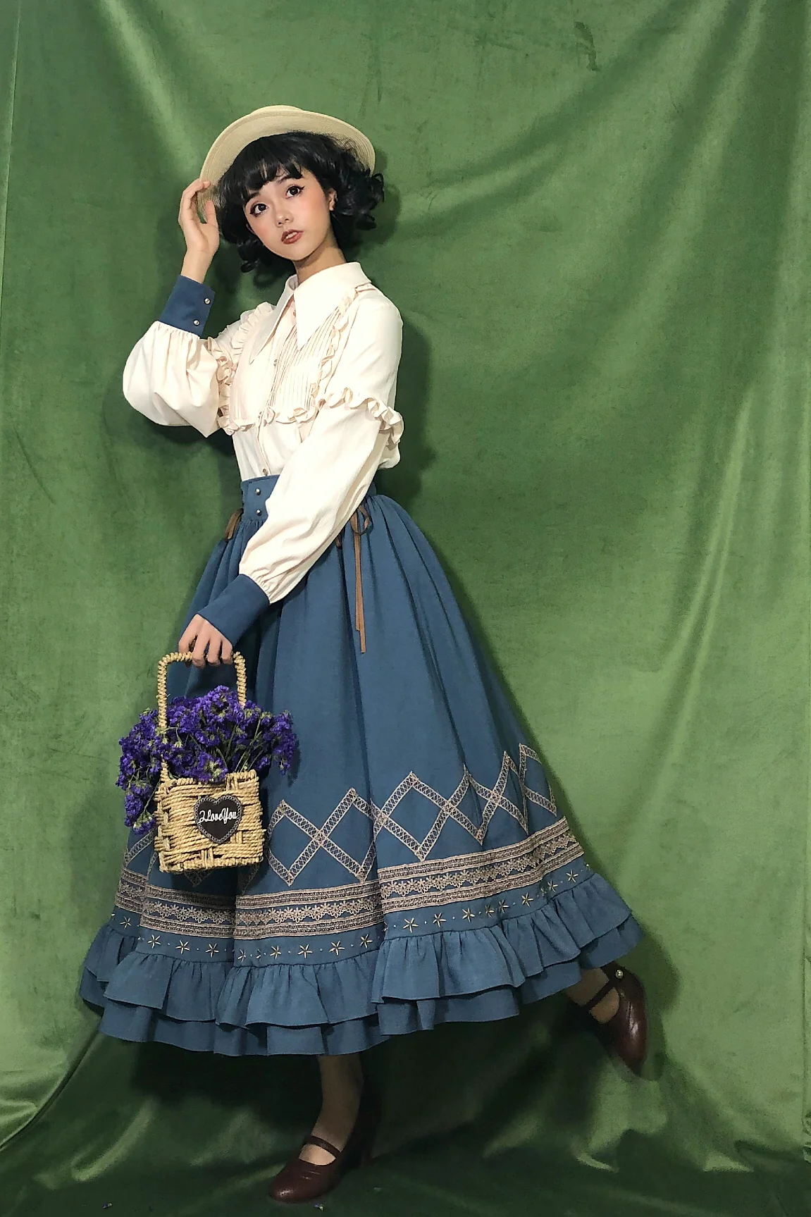 Yuan Su - Elegant Solid Color Lolita SK - Image 14