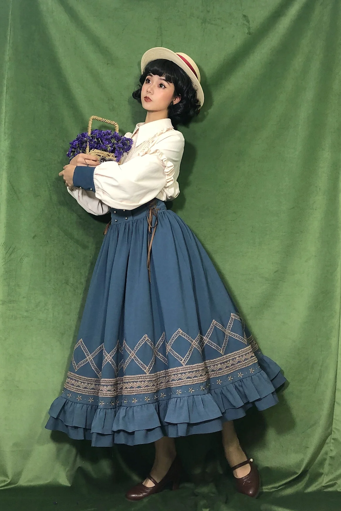 Yuan Su - Elegant Solid Color Lolita SK - Image 15