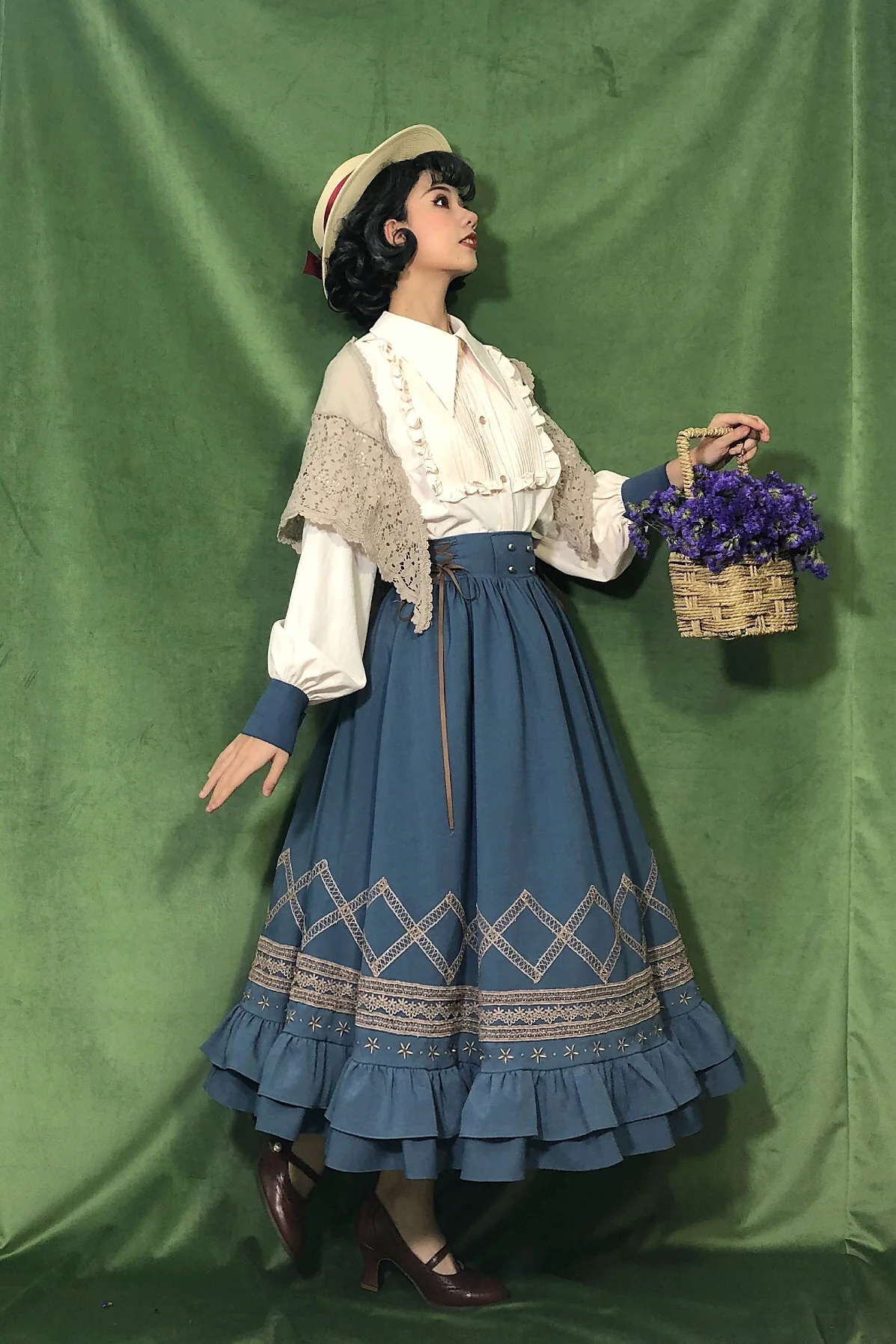 Yuan Su - Elegant Solid Color Lolita SK - Image 16