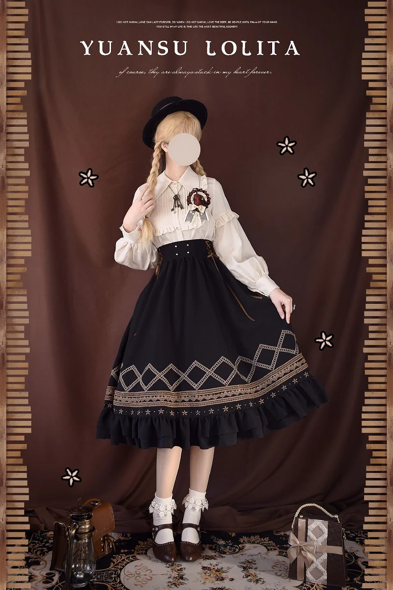 Yuan Su - Elegant Solid Color Lolita SK - Image 22