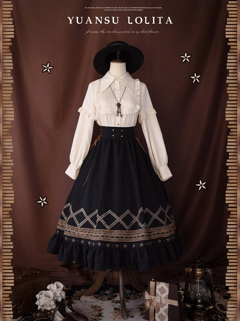Yuan Su - Elegant Solid Color Lolita SK - Image 24