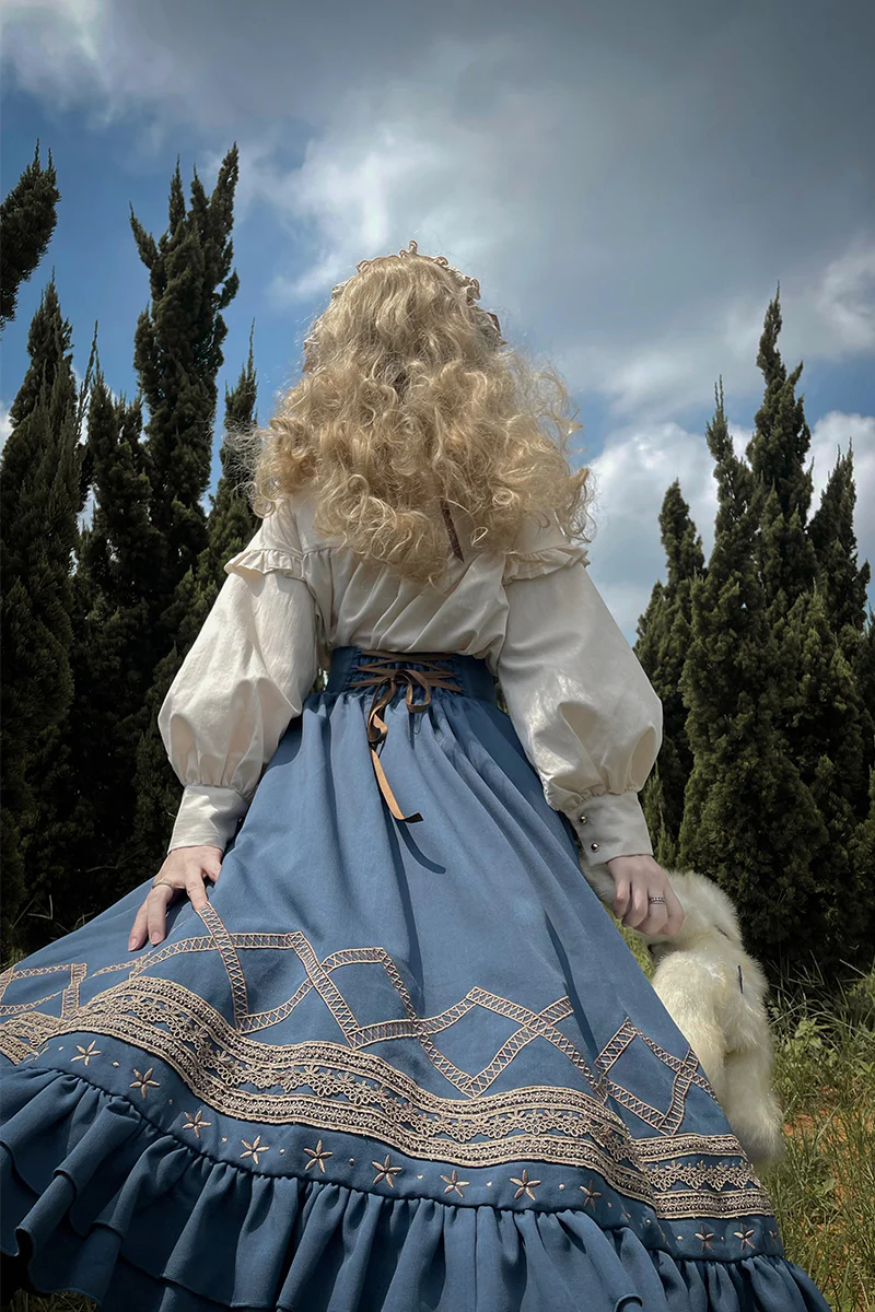 Yuan Su - Elegant Solid Color Lolita SK - Image 7