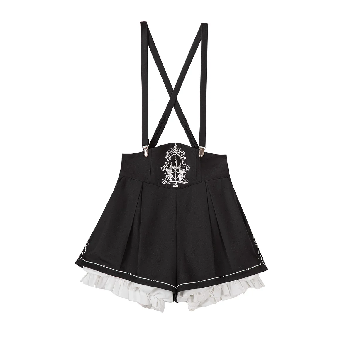 Bunny Ear Meteorite - Embroidered Ouji Lolita Set, Hooded Vest - Image 14