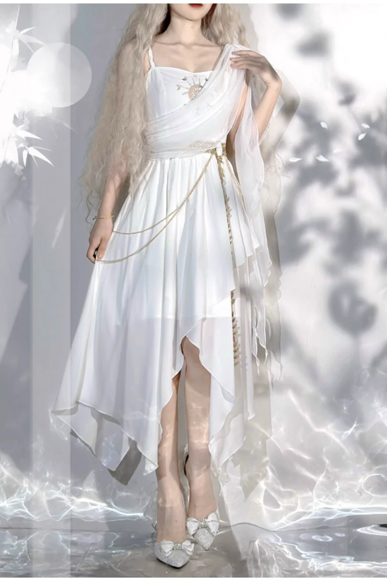 Eternal Island of Girls - Lolita Tethys Tears Greek JSK Dress - Image 21