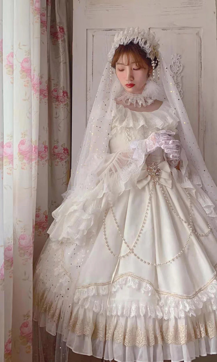 Fairy Tales - Fate Quartet Bridal Lolita Gothic Accessories Blouse - Image 76