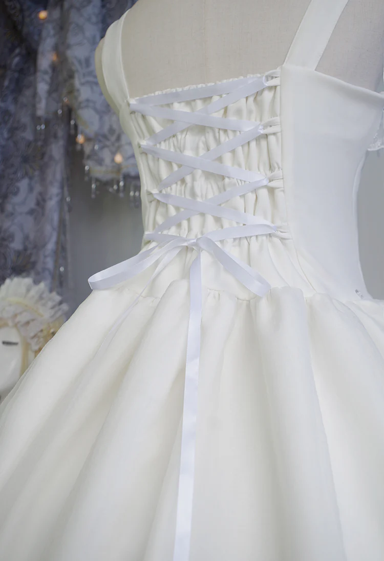 Fate Quartet Bridal - Gothic Lolita Tiered Hem JSK Dress - Image 64