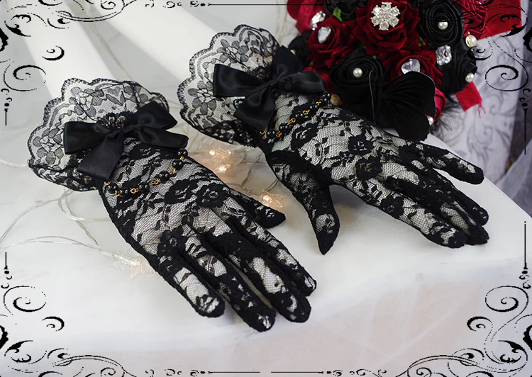 Fate Quartet Bridal - Gothic Lolita Tiered Hem JSK Dress - Image 68