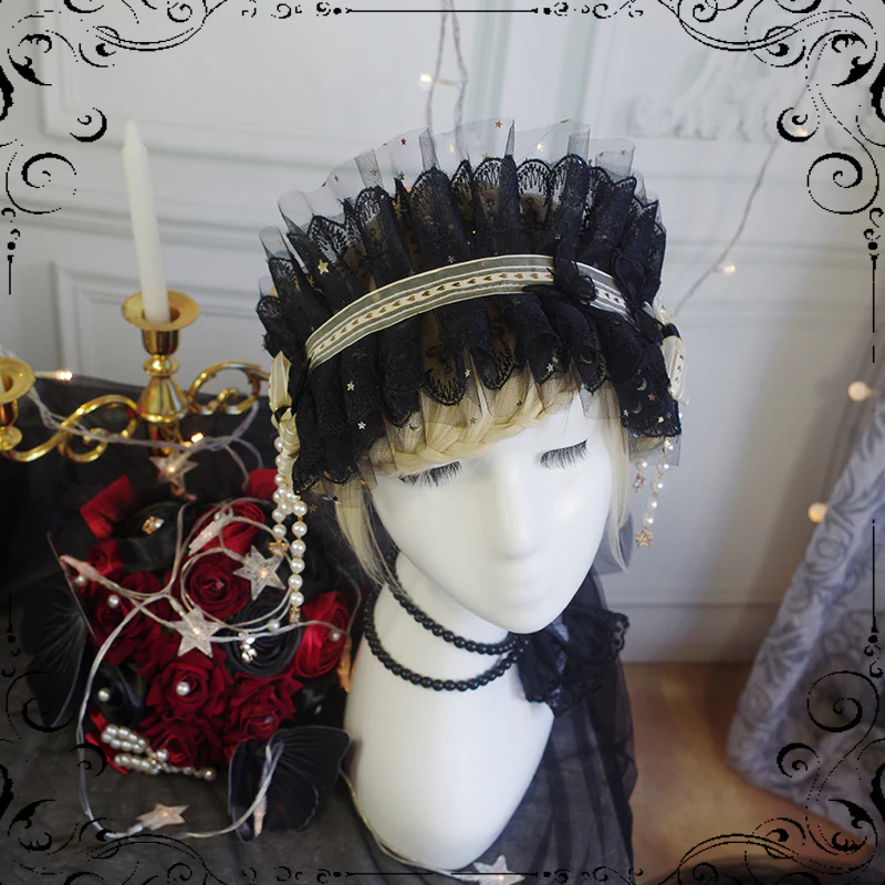 Fate Quartet Bridal - Gothic Lolita Tiered Hem JSK Dress - Image 7