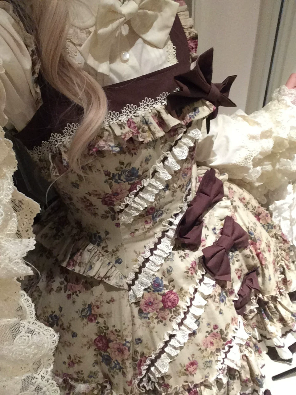 Albion Reverie - Floral Printed Old School Lolita JSK, Bust-Supporting - Image 18