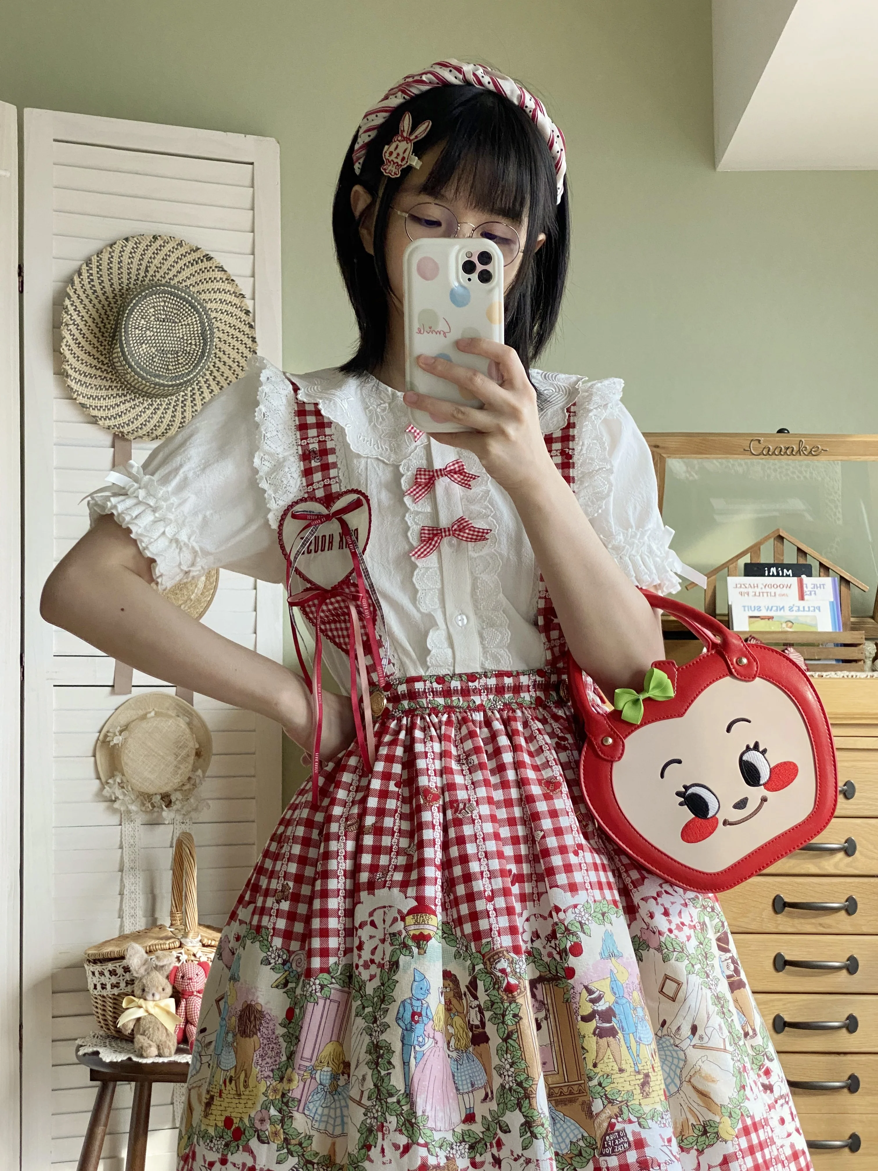 Flower Banquet - Kawaii Lolita Cotton Bunny Embroidery Blouse - Image 21