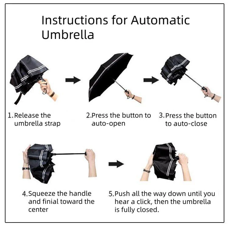 Foldable Printed UPF50+ Lolita Parasol with Black Coating - Image 15