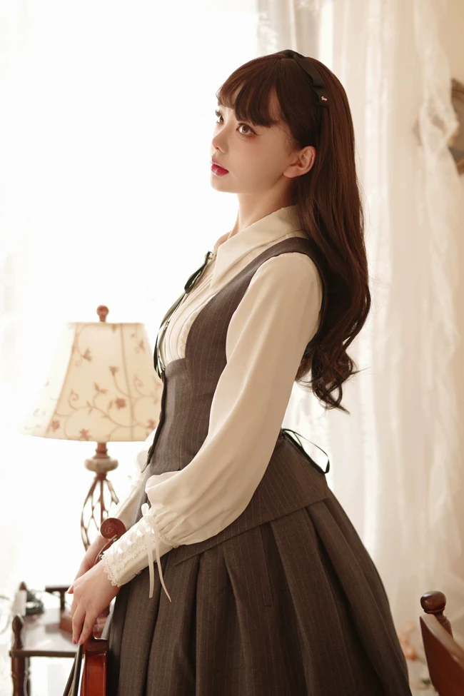 Griffin's Appointment - Vintage Lolita Vest Swallow Tail Vest - Image 14