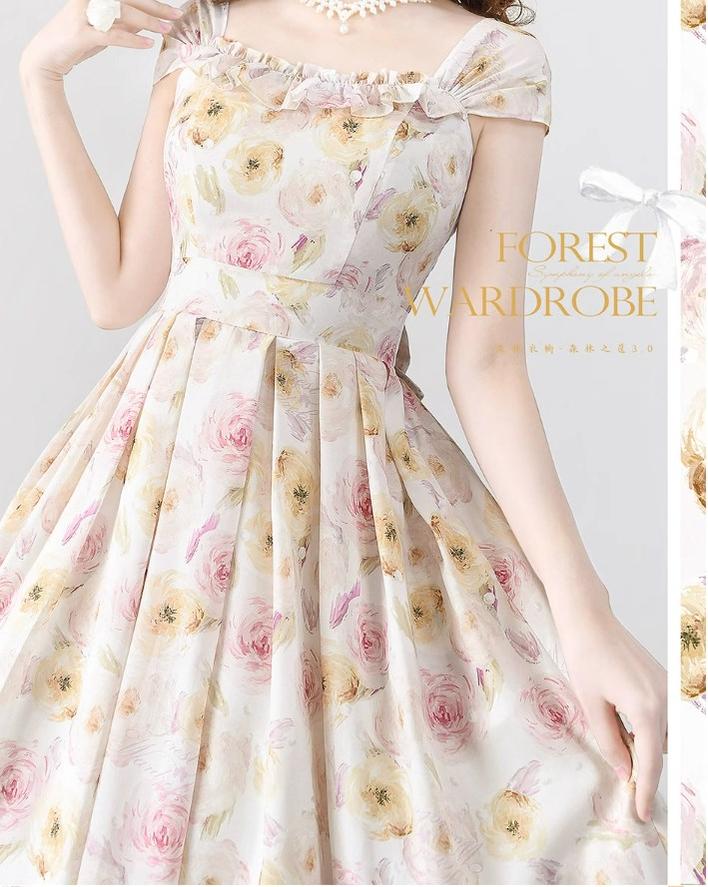 Forest Basket 3.0 - Vintage Lolita JSK Dress for Summer - Image 19