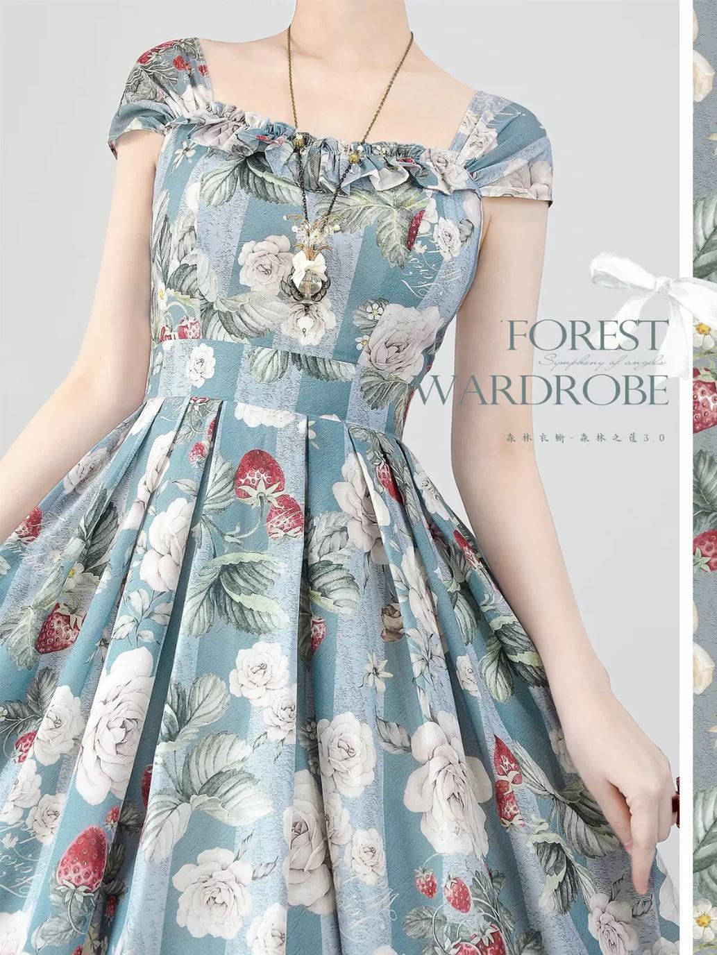 Forest Basket 3.0 - Vintage Lolita JSK Dress for Summer - Image 34