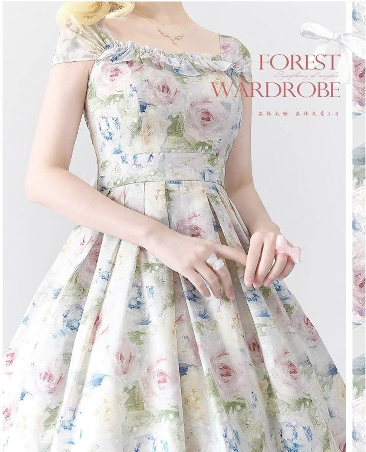 Forest Basket 3.0 - Vintage Lolita JSK Dress for Summer - Image 35
