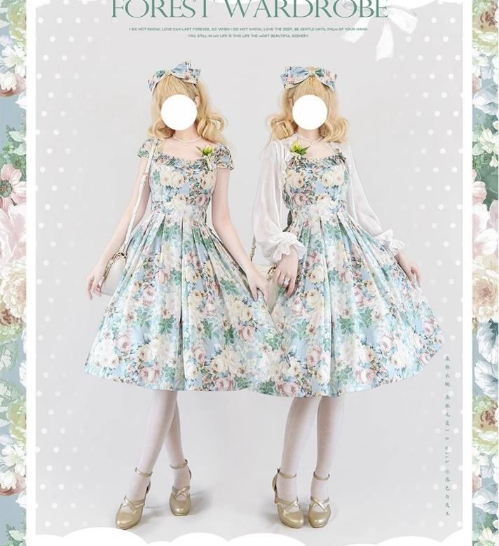 Forest Basket 3.0 - Vintage Lolita JSK Dress for Summer - Image 40