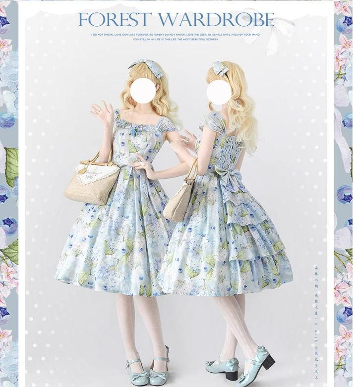 Forest Basket 3.0 - Vintage Lolita JSK Dress for Summer - Image 43