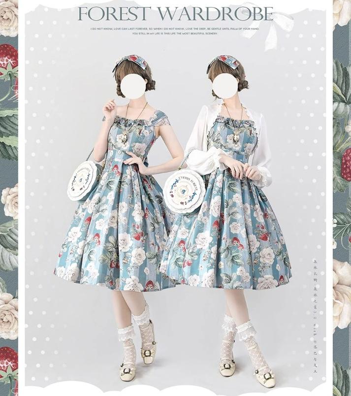 Forest Basket 3.0 - Vintage Lolita JSK Dress for Summer - Image 44