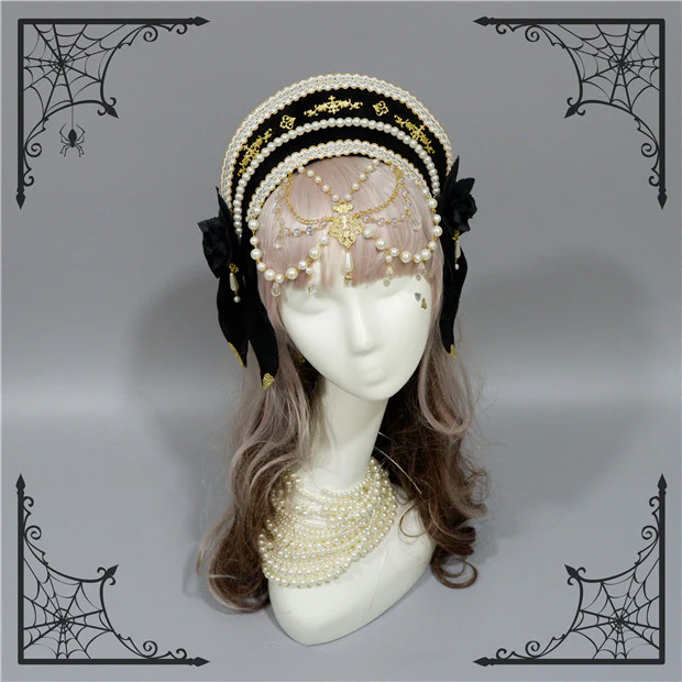 Lolita Palace Retro Gorgeous Flowers Headdress - Image 17