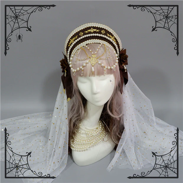 Lolita Palace Retro Gorgeous Flowers Headdress - Image 22