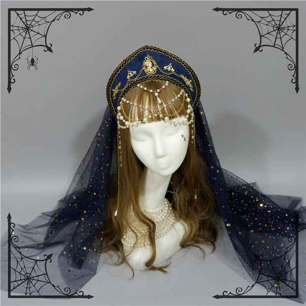 Lolita Palace Retro Gorgeous Flowers Headdress - Image 24