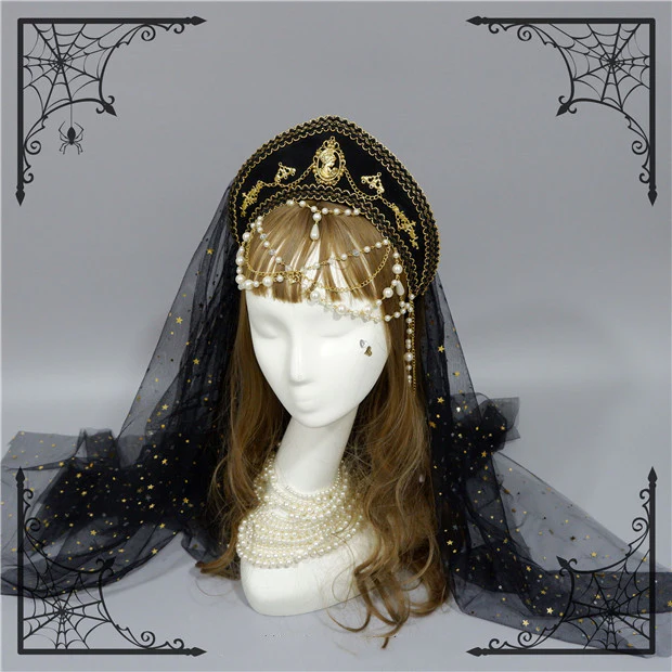 Lolita Palace Retro Gorgeous Flowers Headdress - Image 25
