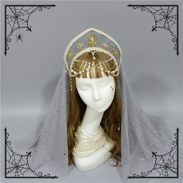 Lolita Palace Retro Gorgeous Flowers Headdress - Image 26