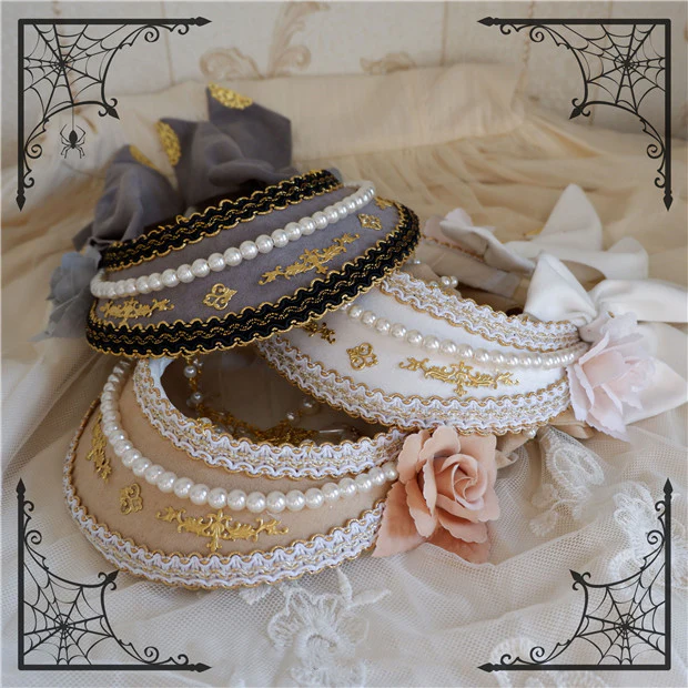 Lolita Palace Retro Gorgeous Flowers Headdress - Image 7