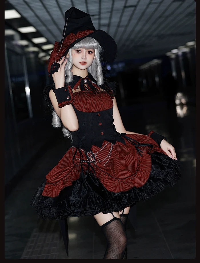 Alice Girl - Lolita Potion - Gothic Lolita Cuffs and Embroidered Badge - Image 12