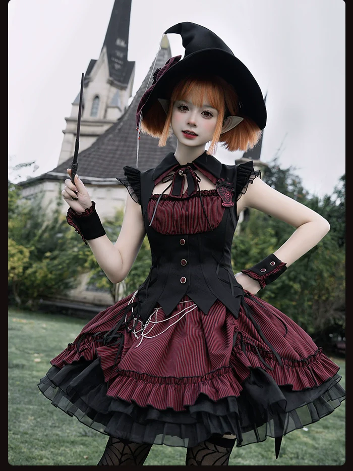 Alice Girl - Lolita Potion - Gothic Lolita Cuffs and Embroidered Badge - Image 6