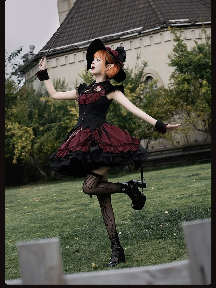 Alice Girl - Lolita Potion - Gothic Lolita Cuffs and Embroidered Badge - Image 8