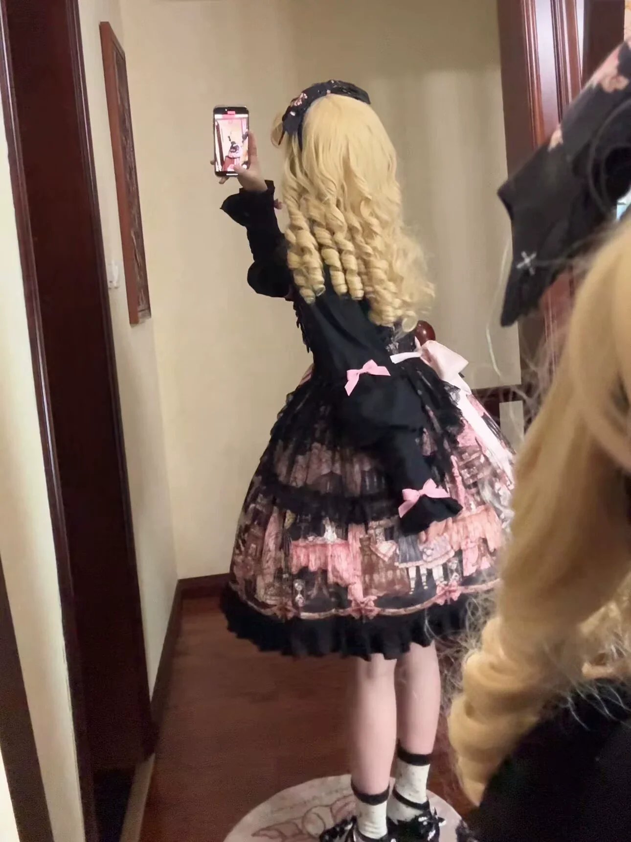 Missing Lamb Case - Gothic Lolita Dress Set with Sheep Prints - Image 11