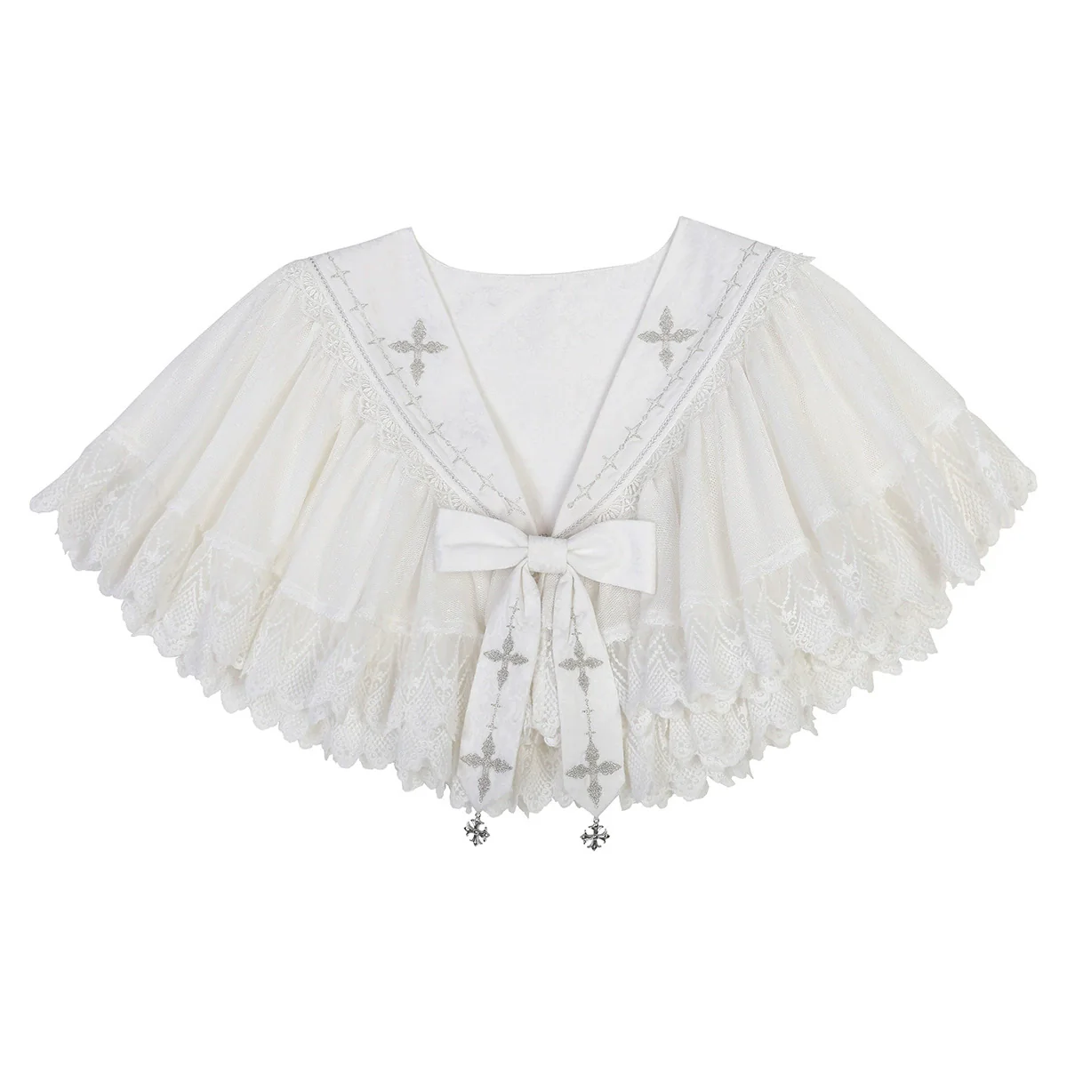 Silent Church - Gothic Lolita JSK Front Open Printed Dress and Thin Cardigan Set - Image 42
