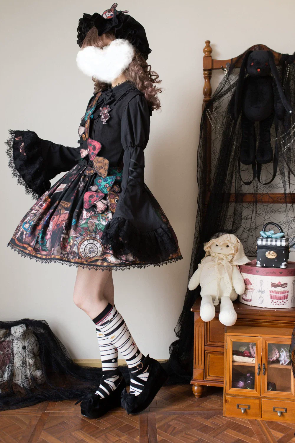 Rabbit Kingdom - Gothic Lolita JSK Suit Printed Lolita Dress - Image 3